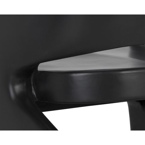 Cura Black Outdoor Lounge Chair